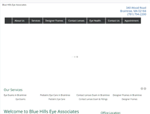 Tablet Screenshot of bluehillseyeassociates.com
